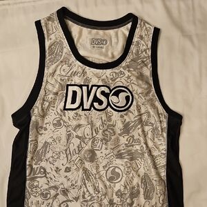 DVS Black and Silver Men's Tank Top